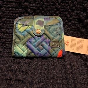 Lug Minuet Compact Wallet Mystic Bloom Forest NWT